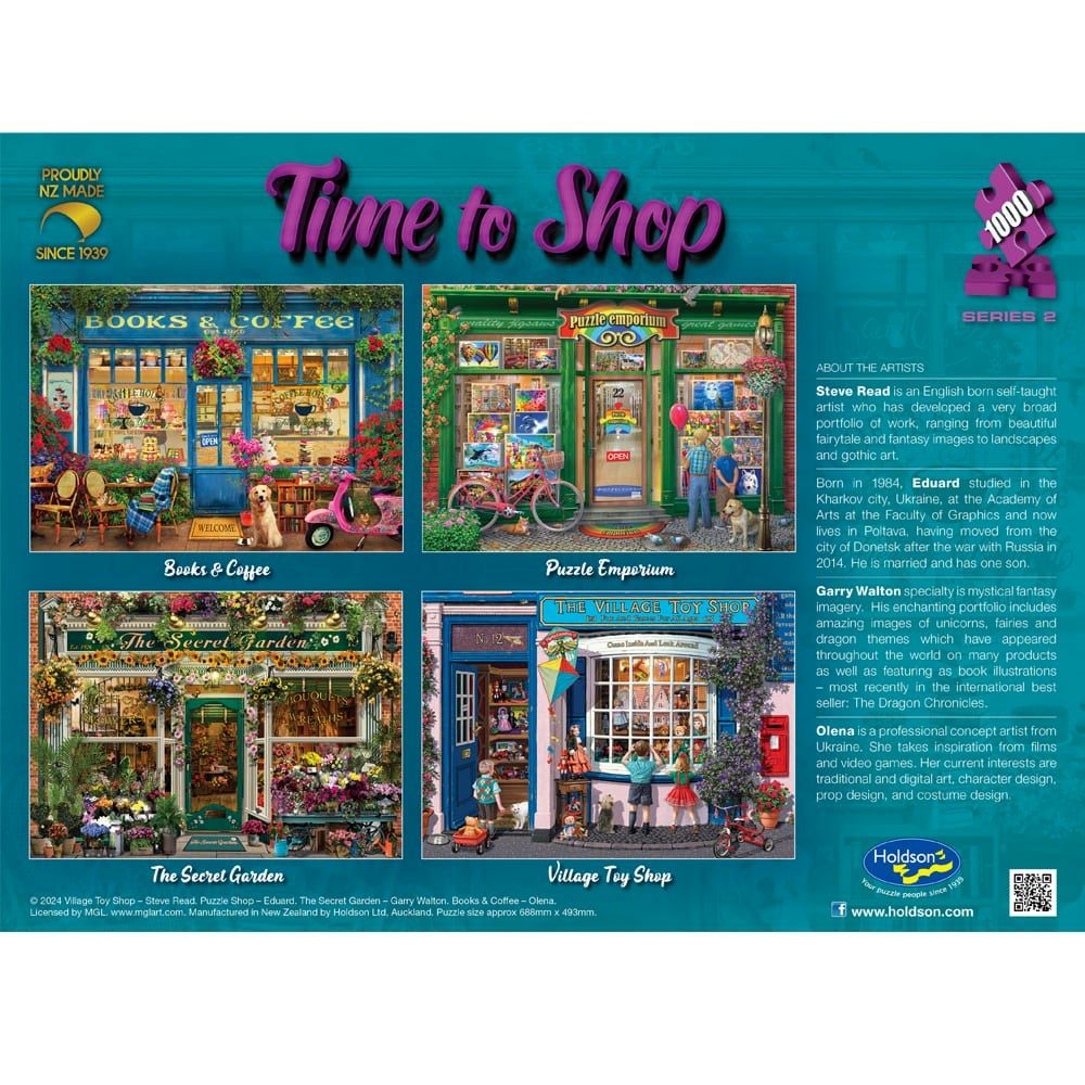 PREORDER Puzzle - Holdson - Time to Shop S2- 1000pc Puzzle - SET OF FOUR