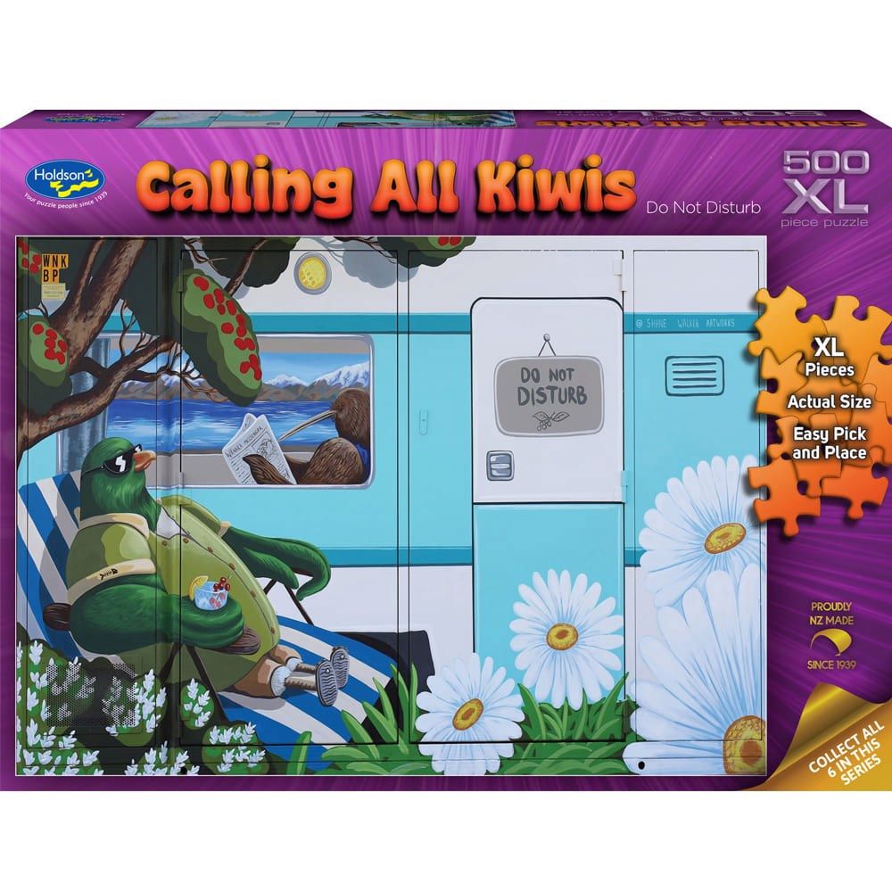 PREORDER Puzzle - Holdson - Calling All Kiwis - 500XLpc Puzzle - Do Not Disturb