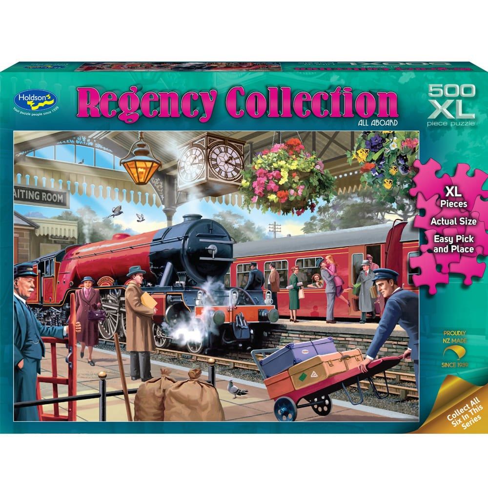PREORDER Puzzle - Holdson - Regency Collection - 500XLpc Puzzle - All Aboard