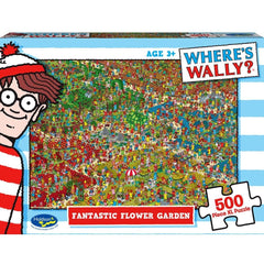 PREORDER Puzzle - Holdson - Wheres Wally - 500XLpc Puzzle - Fantastic Flower Garden
