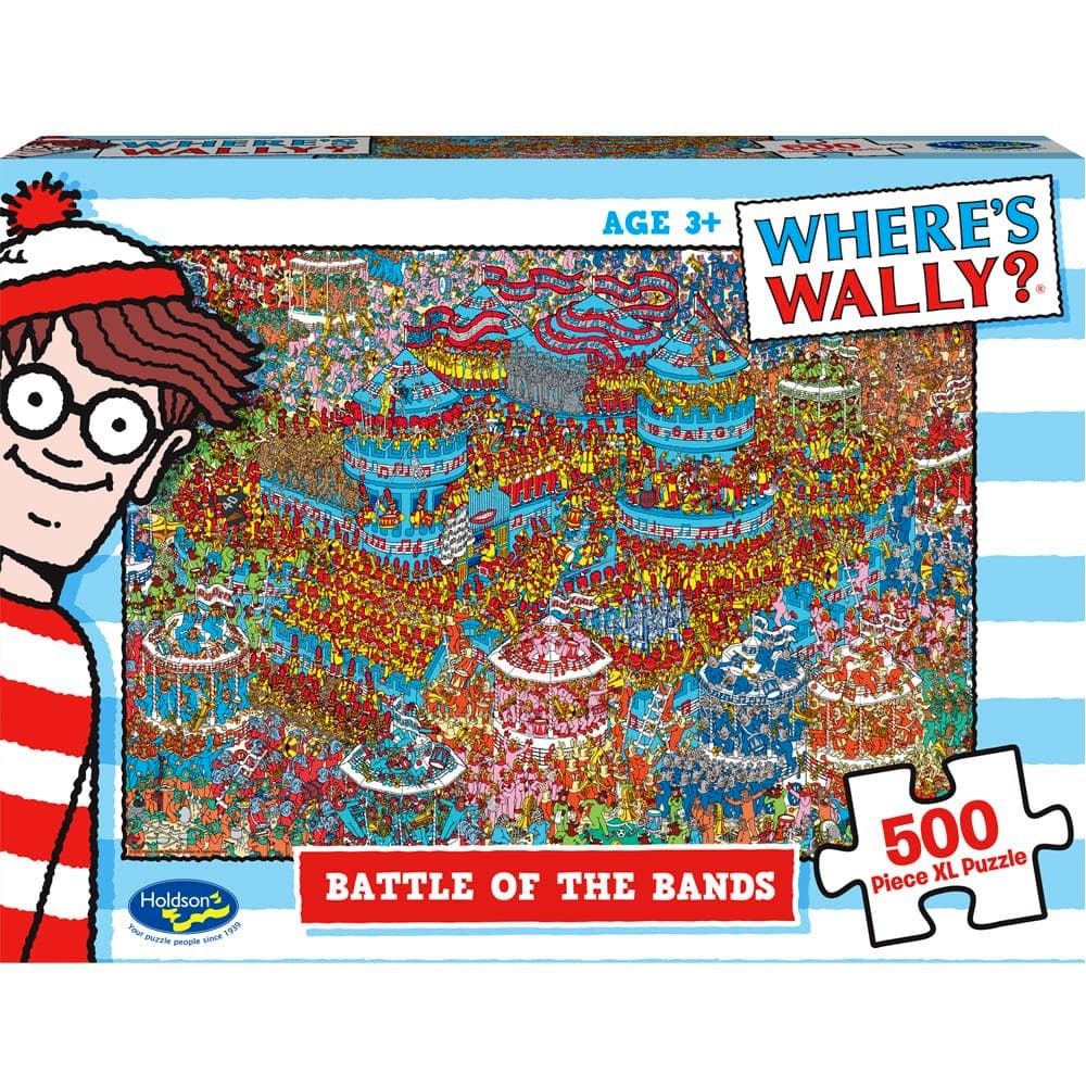 PREORDER Puzzle - Holdson - Wheres Wally - 500XLpc Puzzle - Battle of the Bands