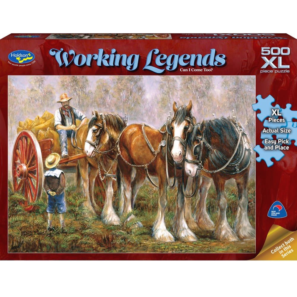 PREORDER Puzzle - Holdson - Working Legends - 500XLpc Puzzle - Can I Come Too?