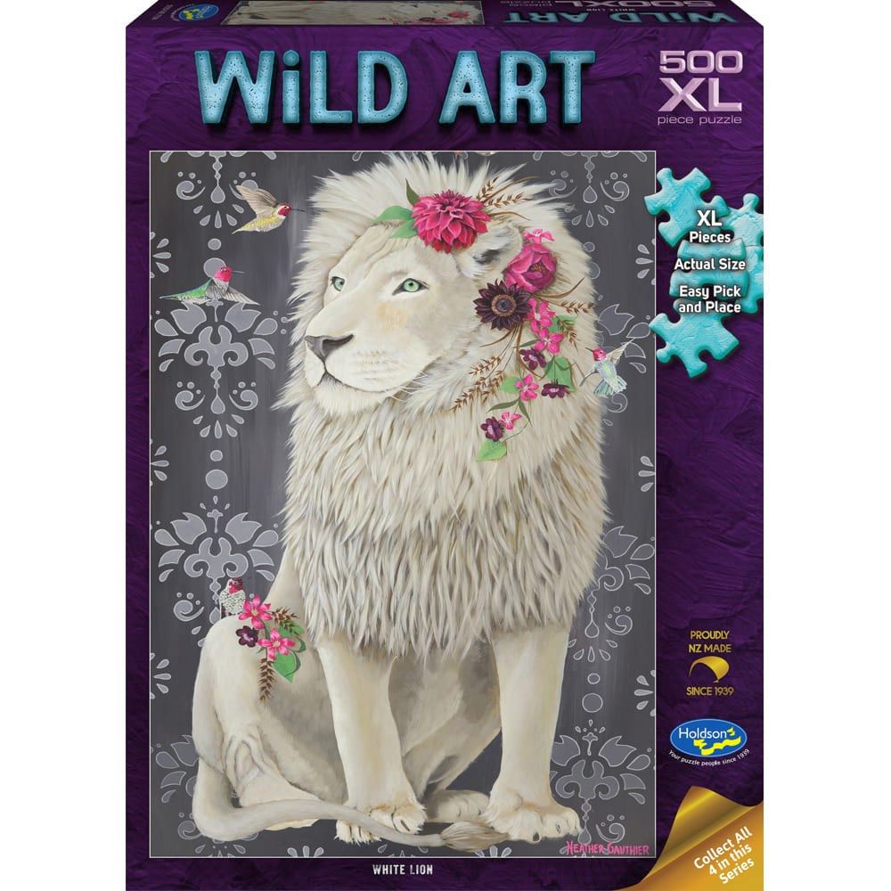 PREORDER Puzzle - Holdson - Wild Art - 50XLpc Puzzle - White Lion