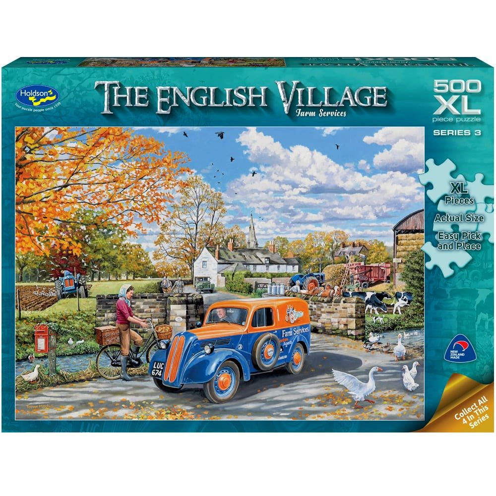 PREORDER Puzzle - Holdson - The English Village S3 - 500XLpc Puzzle - Farm Services