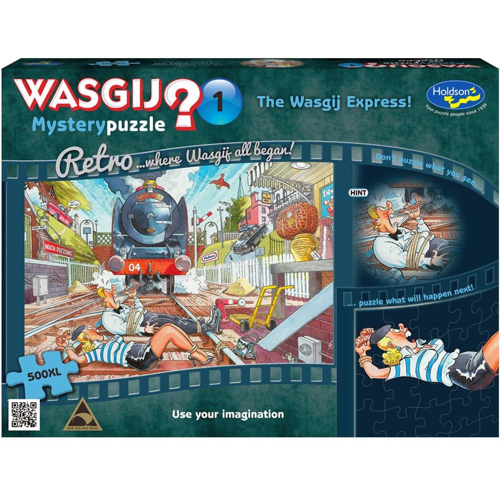 PREORDER Puzzle - Holdson - Wasgij? - 500XLpc Puzzle - Retro Mystery #1 Wasgij Express