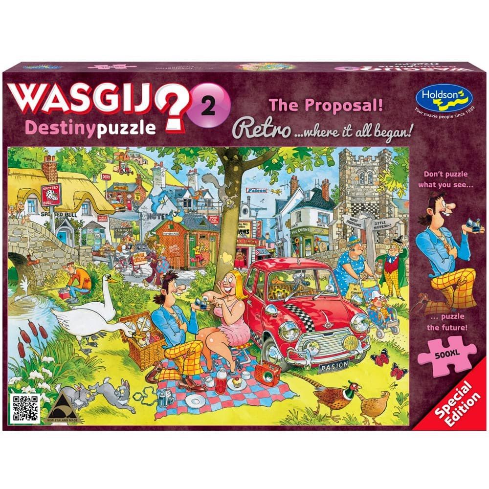 PREORDER Puzzle - Holdson - Wasgij? - 500XLpc Puzzle - Retro Destiny #2 The Proposal