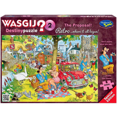 PREORDER Puzzle - Holdson - Wasgij? - 500XLpc Puzzle - Retro Destiny #2 The Proposal