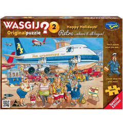 PREORDER Puzzle - Holdson - Wasgij? - 500XLpc Puzzle - Retro Original #2 Happy Holiday