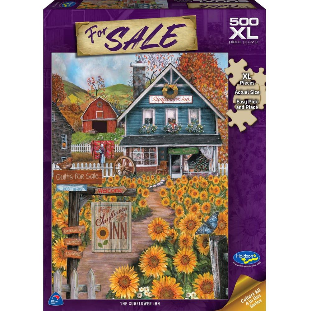 PREORDER Puzzle - Holdson - For Sale 500XLpc Puzzle - Sunflower Inn