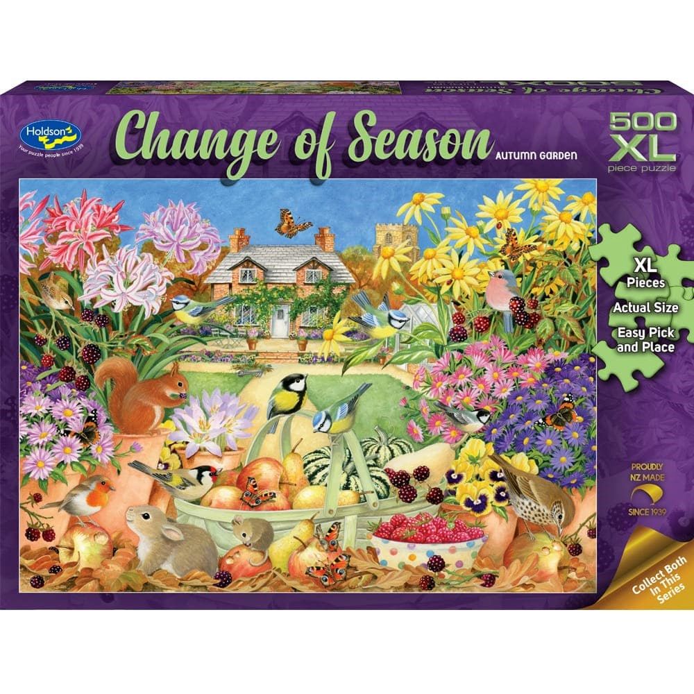 PREORDER Puzzle - Holdson - Change of Season - 500XLpc Puzzle - Autumn Garden
