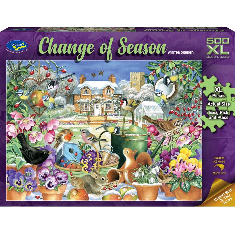 PREORDER Puzzle - Holdson - Change of Season - 500XLpc Puzzle - Winter Garden