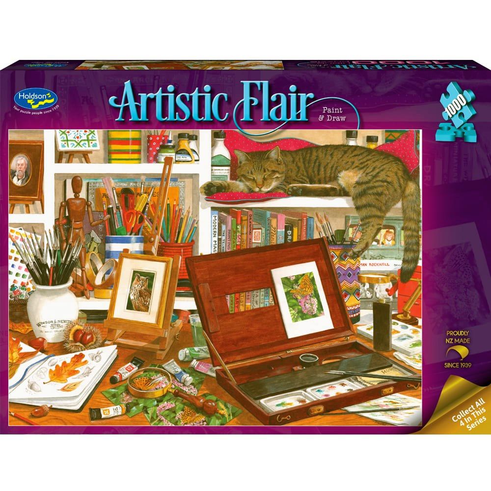 PREORDER Puzzle - Holdson - Artistic Flair - 1000pc Puzzle - Paint & Draw