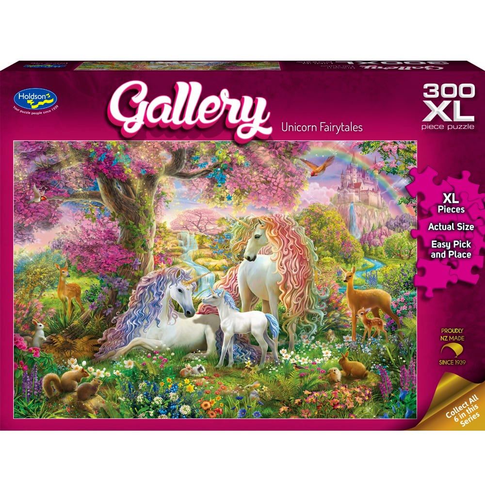 PREORDER Puzzle - Holdson - Gallery S10 - 300XLpc Puzzle - Unicorn Fairytales