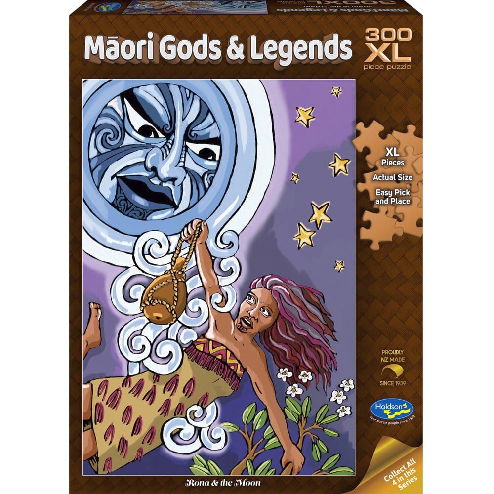 PREORDER Puzzle - Holdson - Maori Gods & Legends - 300XLpc Puzzle- Rona & The Moon