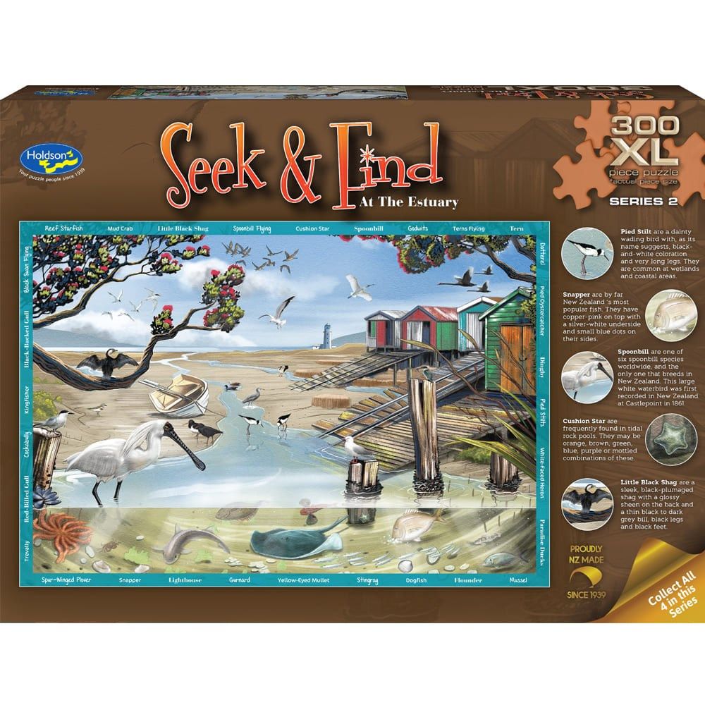 PREORDER Puzzle - Holdson - Seek & Find S2 - 300XLpc Puzzle - At The Estuary