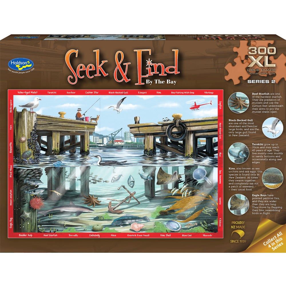 PREORDER Puzzle - Holdson - Seek & Find S2 - 300XLpc Puzzle - By The Bay