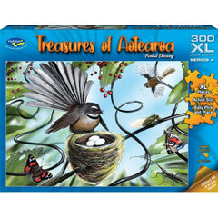 PREORDER Puzzle - Holdson - Treasures of Aotearoa S4 - 300XLpc Puzzle - Fantail Discovery