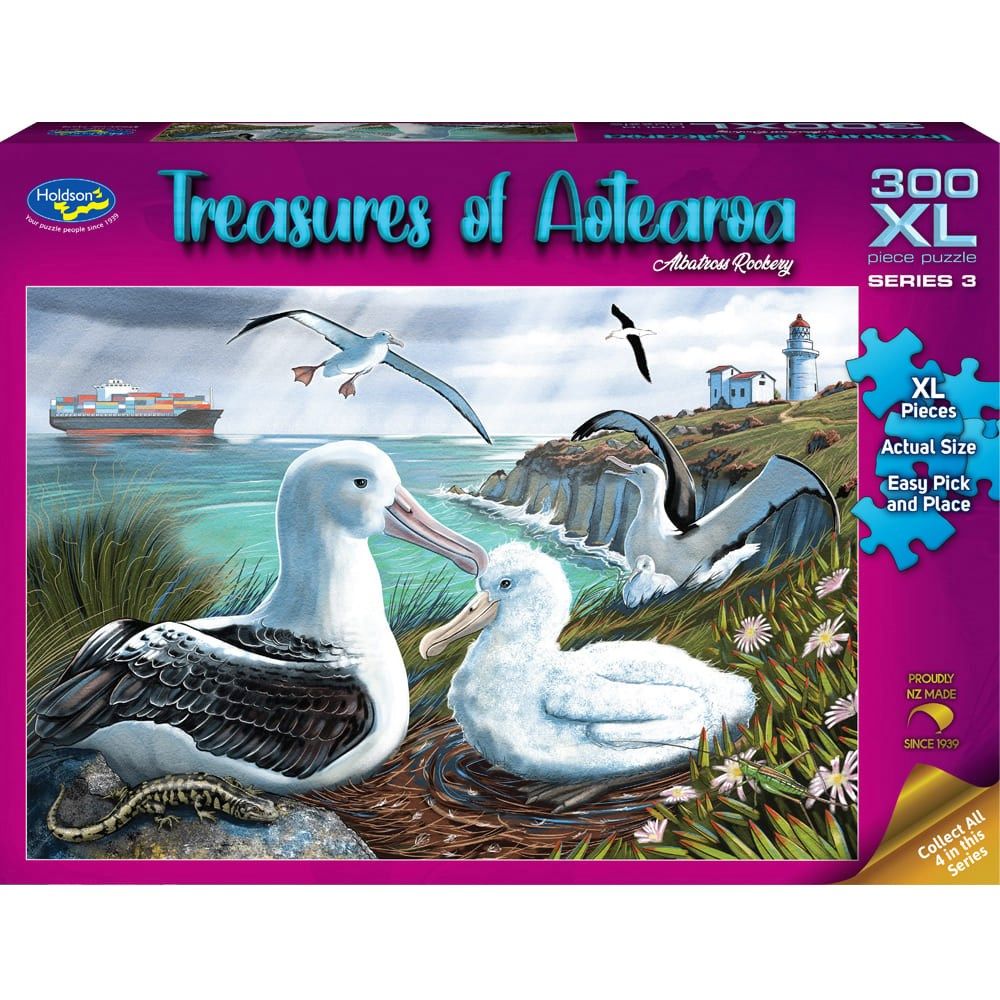 PREORDER Puzzle - Holdson - Treasures of Aotearoa S3 - 300XLpc Puzzle - Albatross Rook