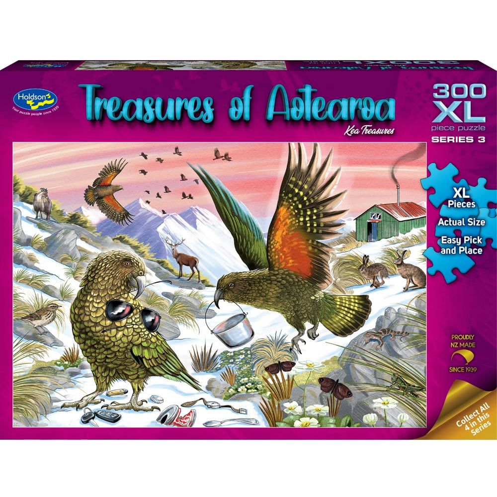 PREORDER Puzzle - Holdson - Treasures of Aotearoa S3 - 300XLpc Puzzle - Kea Treasures