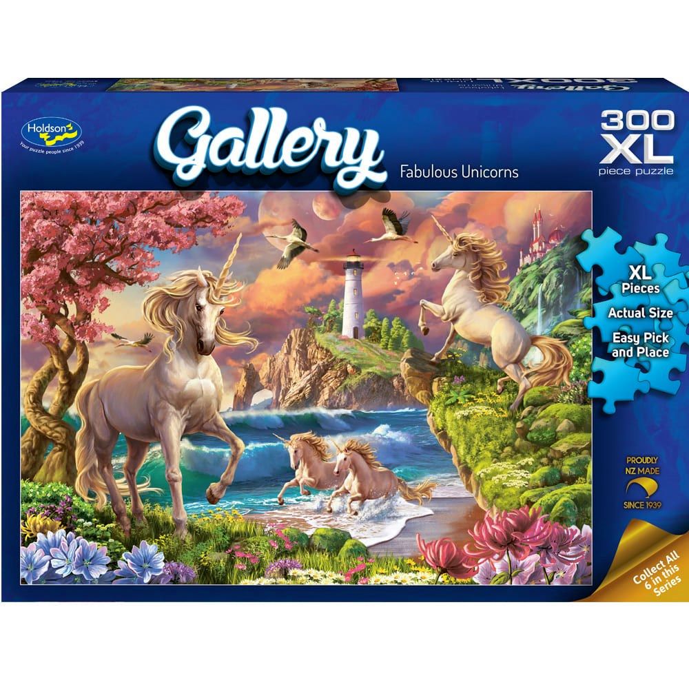 PREORDER Puzzle - Holdson - Gallery S9 - 300XLpc Puzzle - Fabulous Unicorns