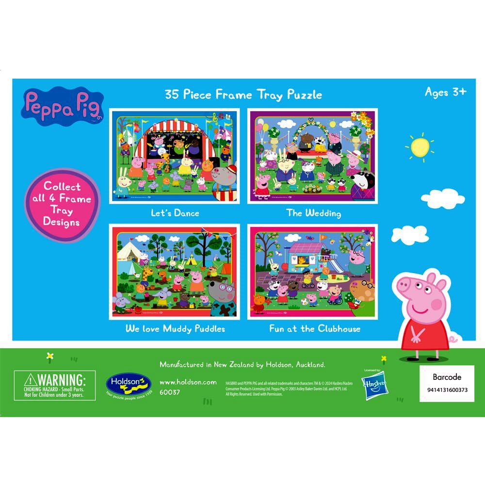 PREORDER Puzzle - Holdson - Peppa Pig S5 - 35pc Frame Tray Puzzle - SET OF FOUR