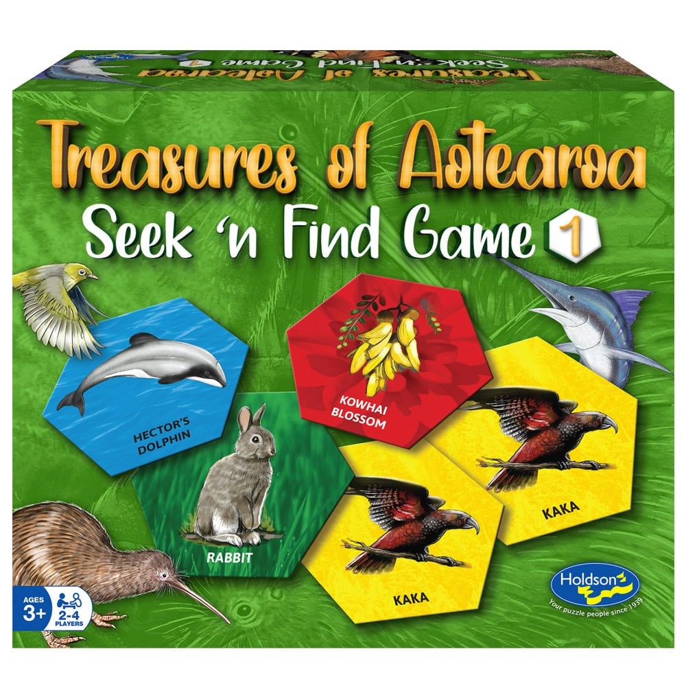PREORDER Treasures of Aotearoa Game 1 Seek & Find