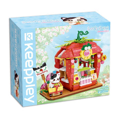 PREORDER Lovely Street Tuxedo Cat Strawberry House