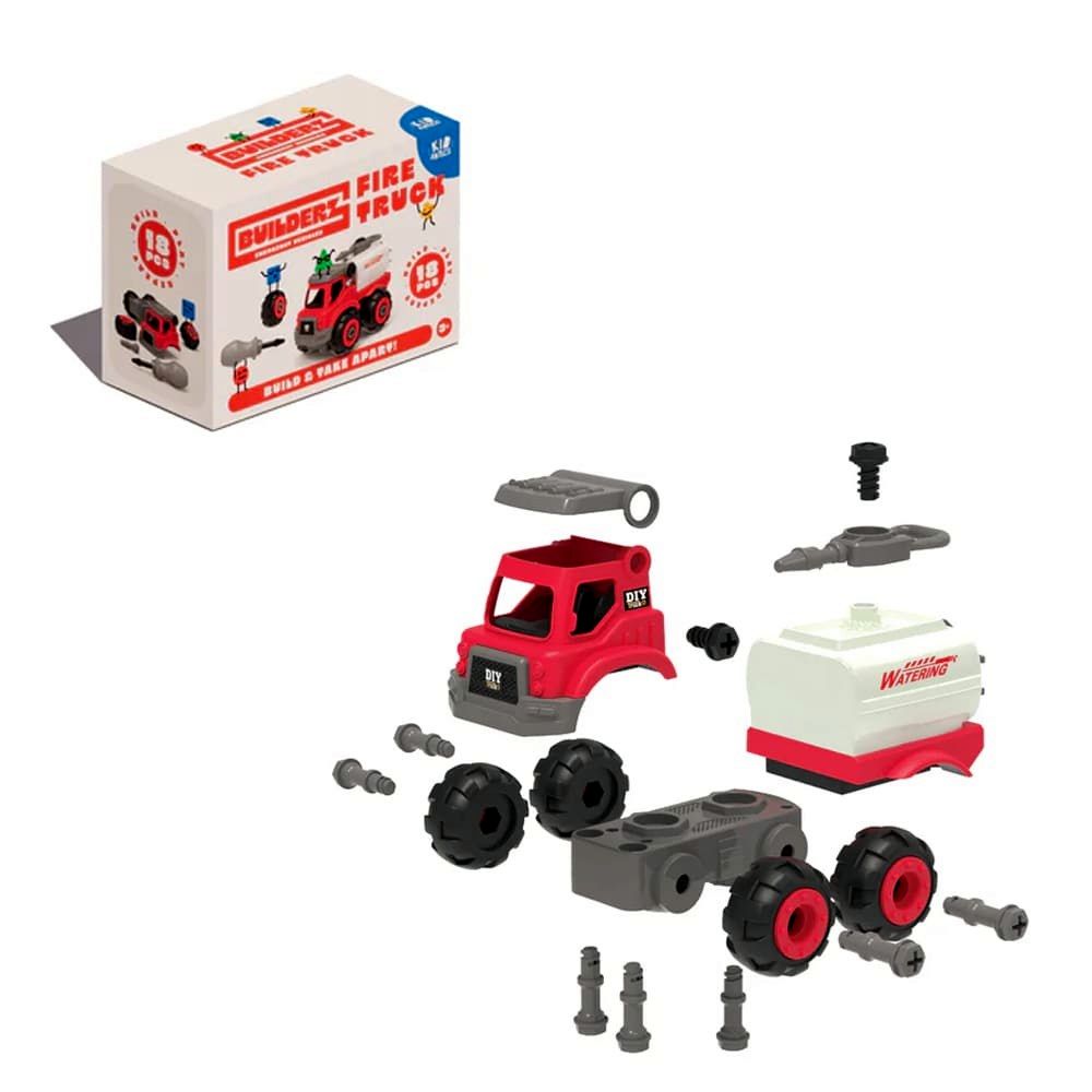 PREORDER Builderz Fire Rescue Fire Tow Truck (Single Pack)