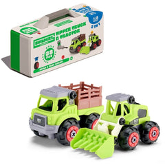 PREORDER Builderz Farm Tipper Truck & Tractor (2 in 1)
