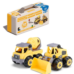 PREORDER Builderz Construction Front Loader & Cement Mixer (2 in 1)