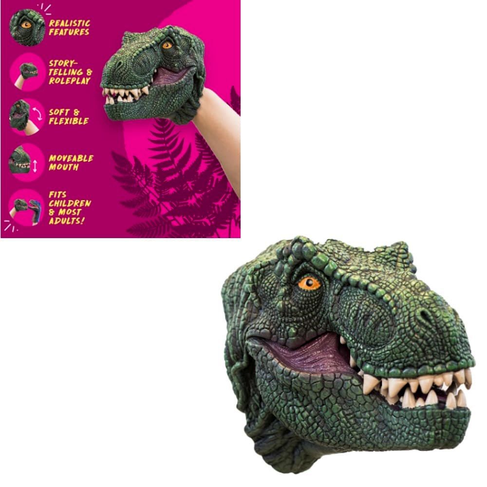 PREORDER Wild Thingz Hand Puppet - T-Rex Green