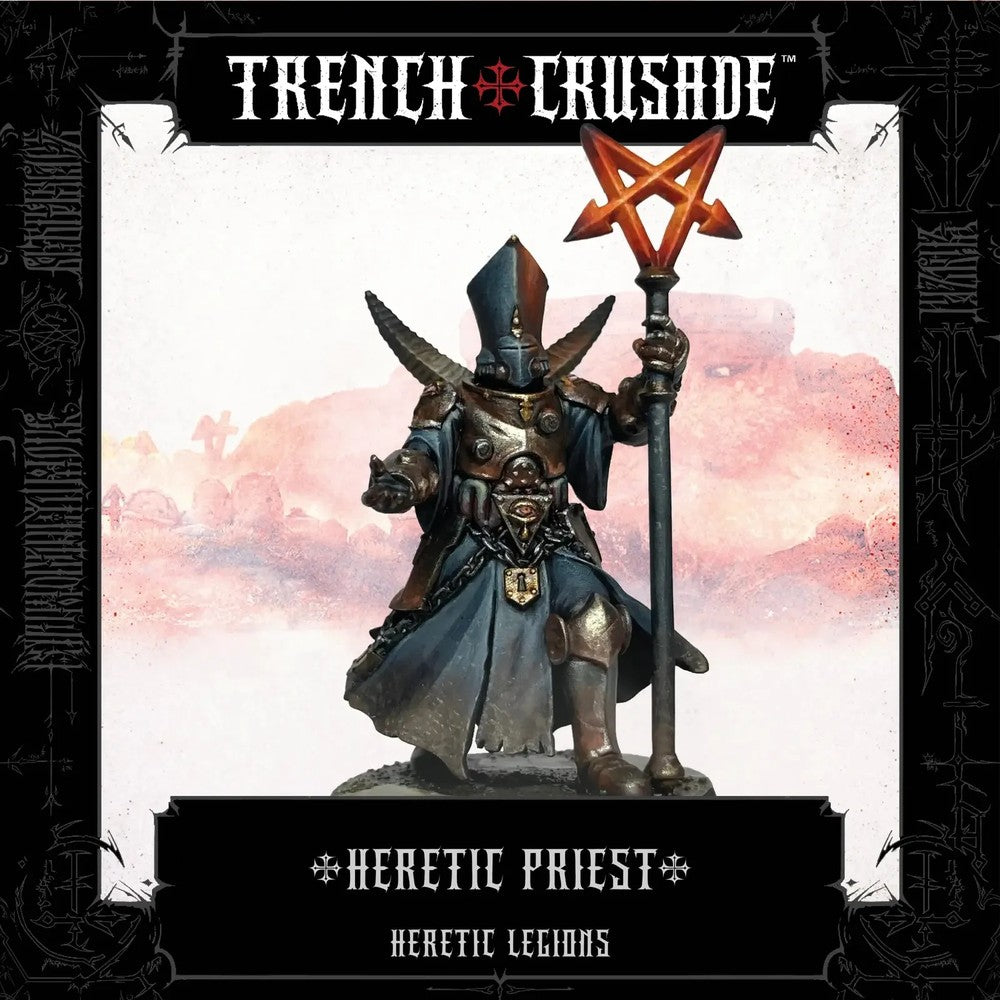 PREORDER Trench Crusade By Pluto Minis - Heretic Priest (Polearm/staff - knife)