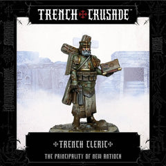 PREORDER Trench Crusade By Pluto Minis - Trench Cleric (Book - Pistol)