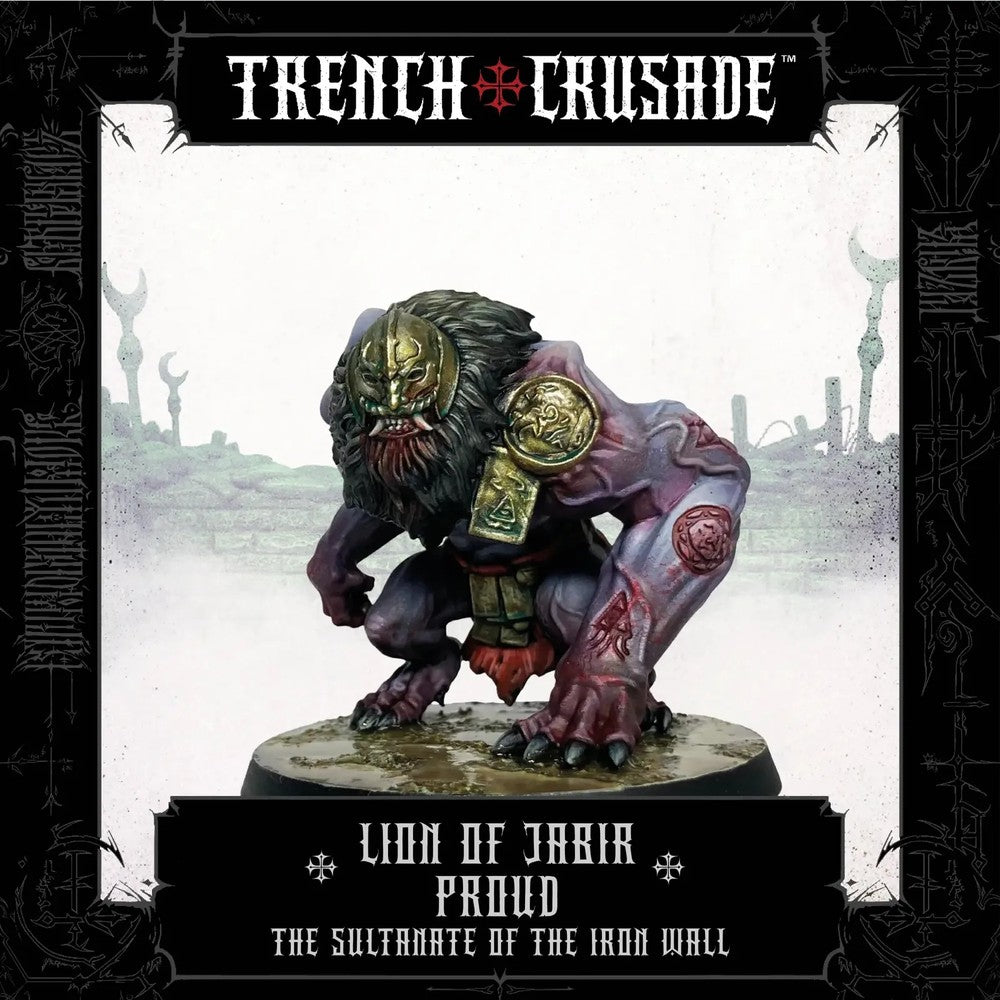 PREORDER Trench Crusade By Pluto Minis - Lion of Jabir (standing)