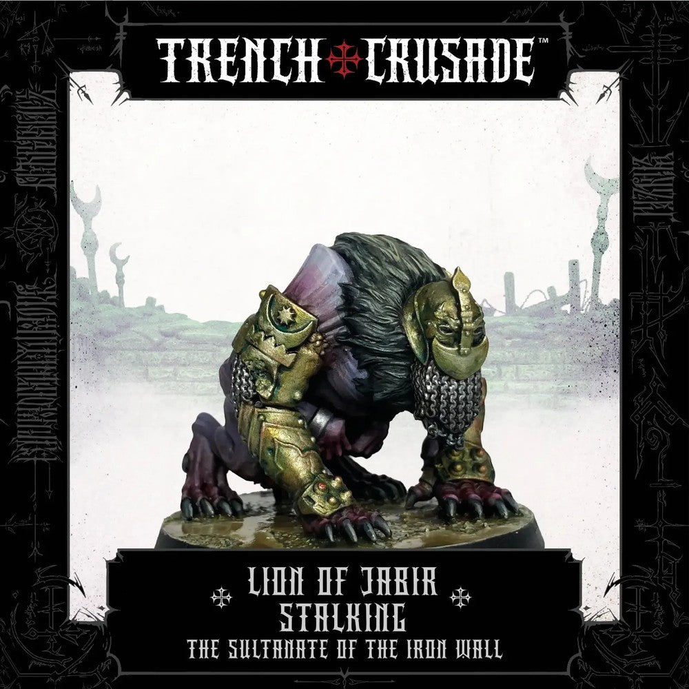 PREORDER Trench Crusade By Pluto Minis - Lion of Jabir (Stalking)