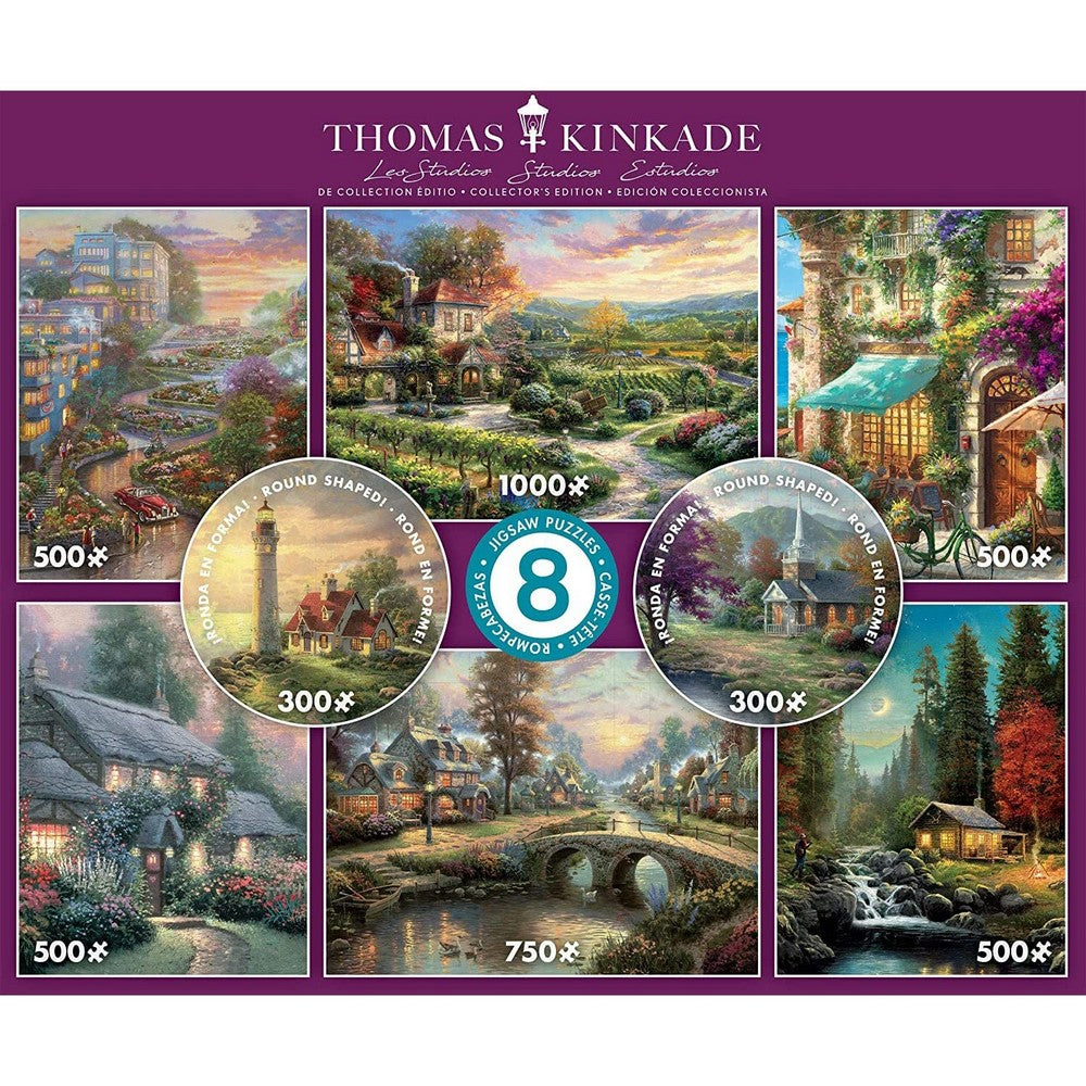 PREORDER Thomas Kinkade 8 in 1 Jigsaw Puzzle