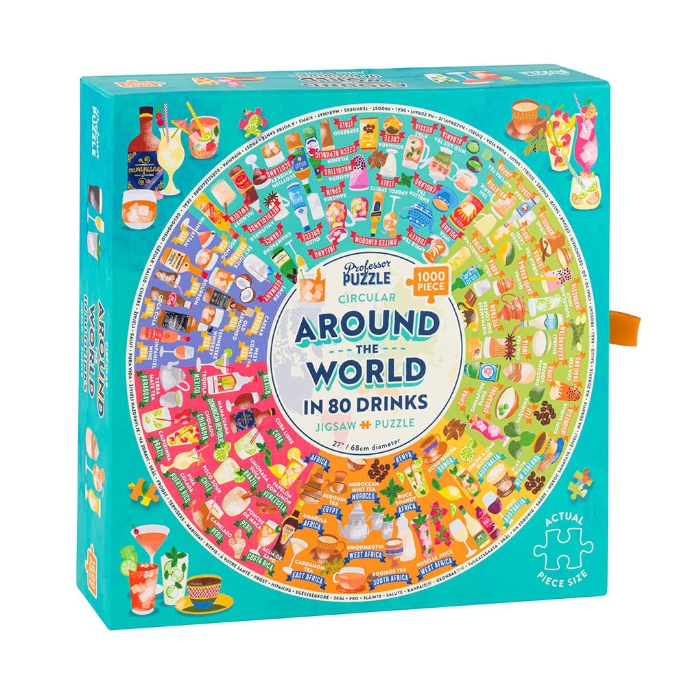 PREORDER Around the World in 80 Drinks Puzzle 1000pc