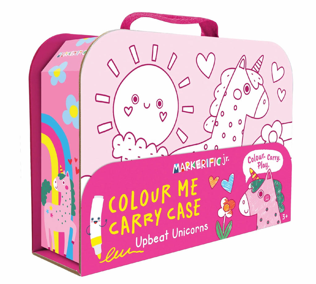 PREORDER Markerific Jr. - Colour Me Carry Case - Upbeat Unicorns