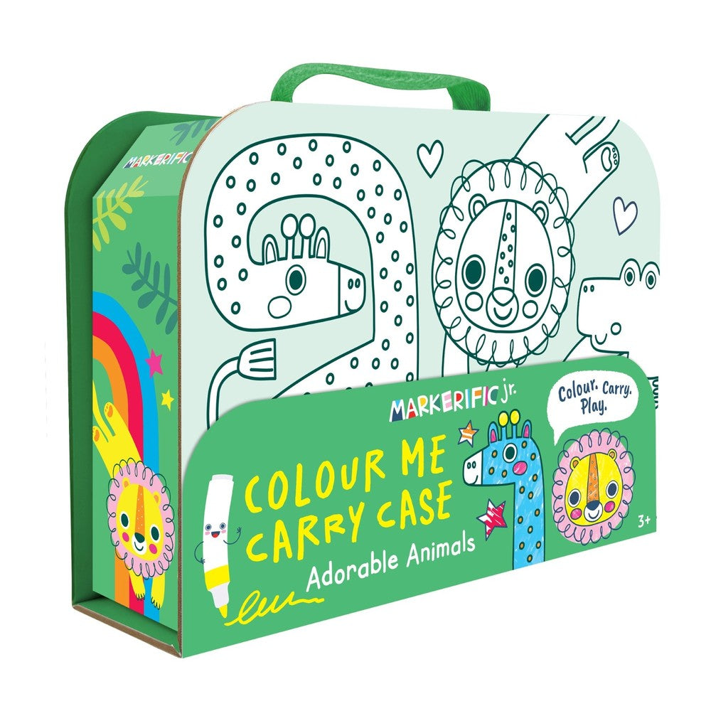 PREORDER Markerific Jr. - Colour Me Carry Case - Adorable Animals
