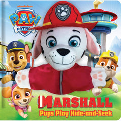 PREORDER PAW Patrol - Hand Puppet Book - Marshall - Pups Play Hide-and-Seek