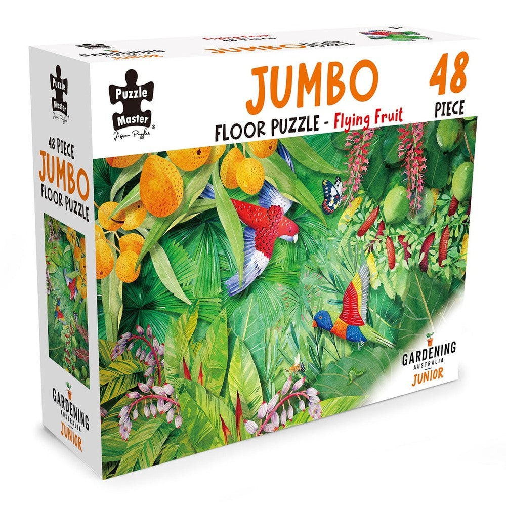 Puzzle - BMS - Gardening Australia Jumbo Floor Puzzle - Flying Fruit 48pc