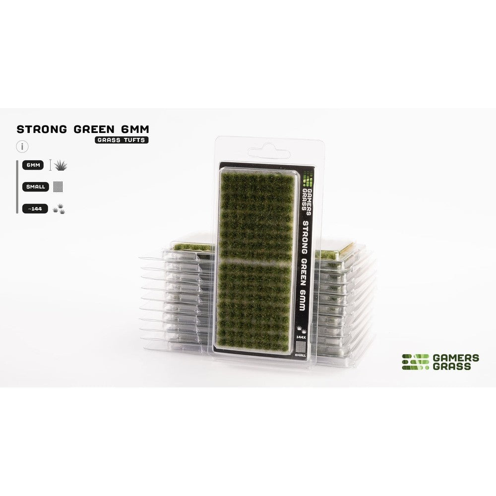 PREORDER Gamers Grass - Grass Tufts - Strong Green 6mm - Small
