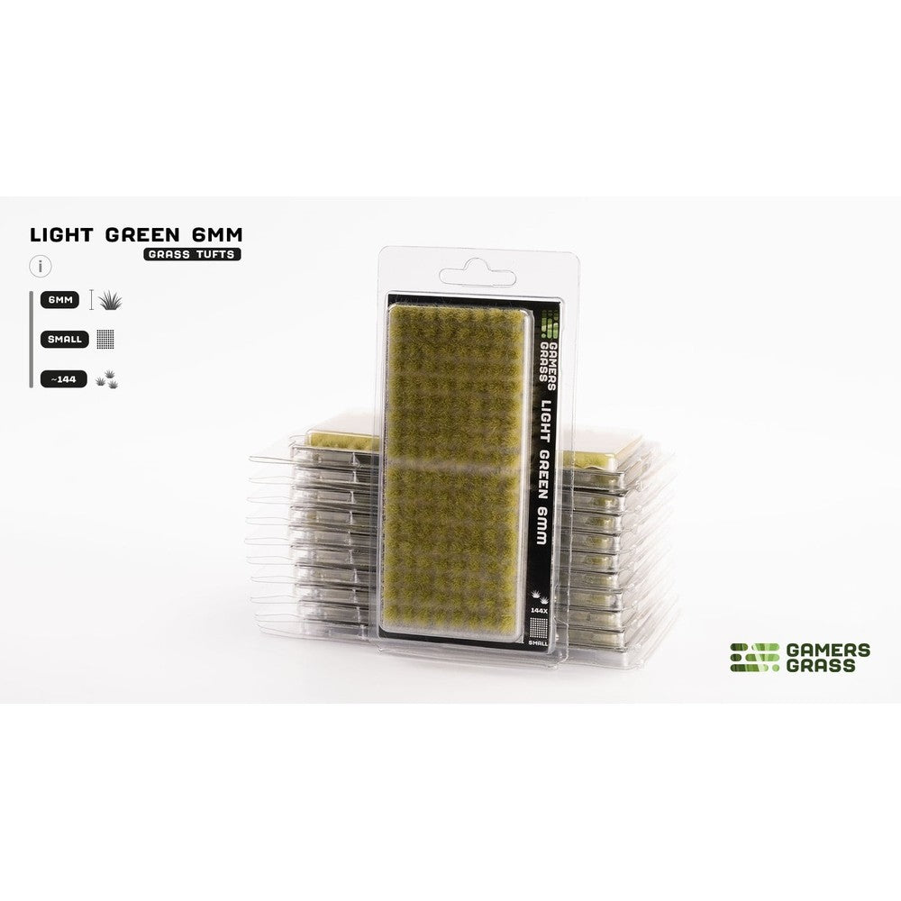 PREORDER Gamers Grass - Grass Tufts - Light Green 6mm - Small