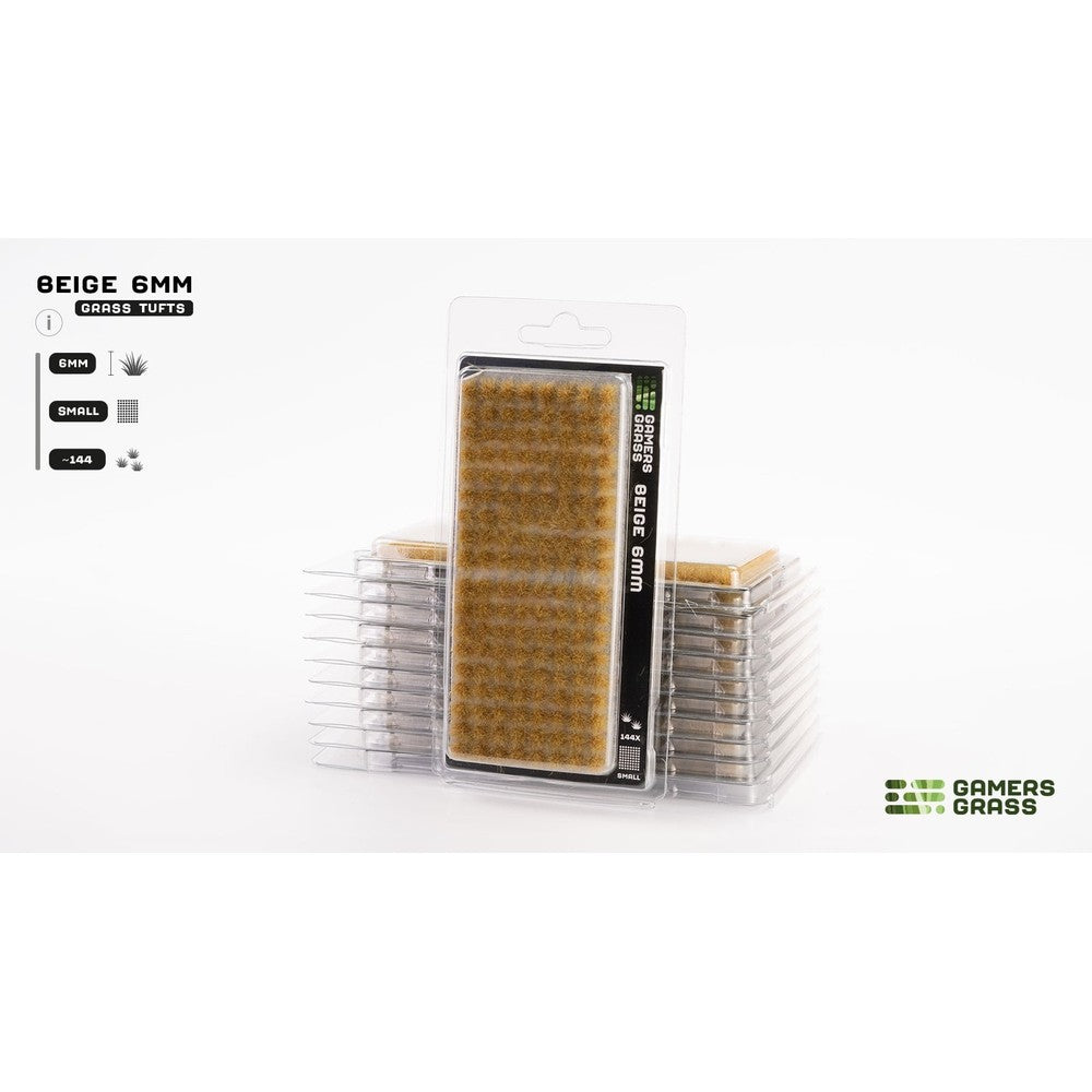 PREORDER Gamers Grass - Grass Tufts - Beige 6mm - Small