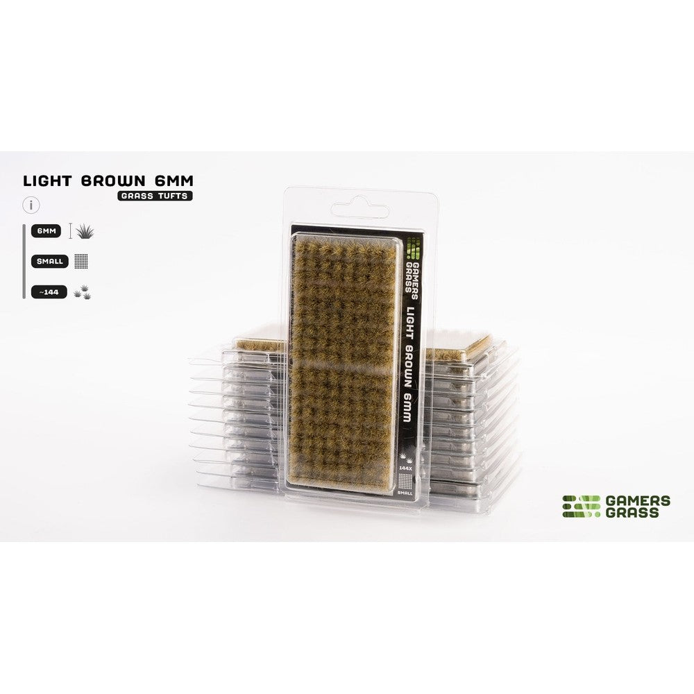 PREORDER Gamers Grass - Grass Tufts - Light Brown 6mm - Small