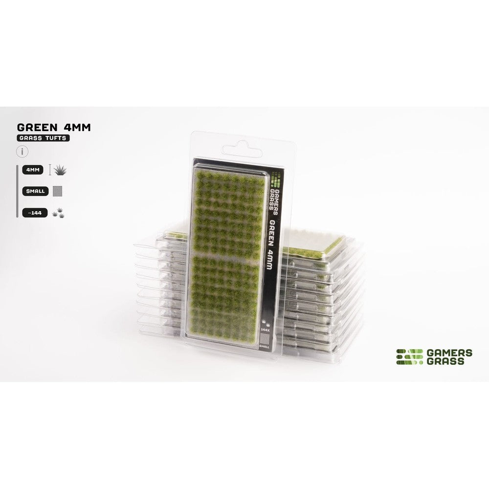PREORDER Gamers Grass - Grass Tufts - Green 4mm - Small