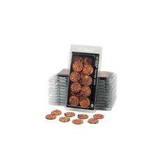 PREORDER Gamers Grass - Battle Ready Toppers - Molten Lava - Round 32mm (x8)
