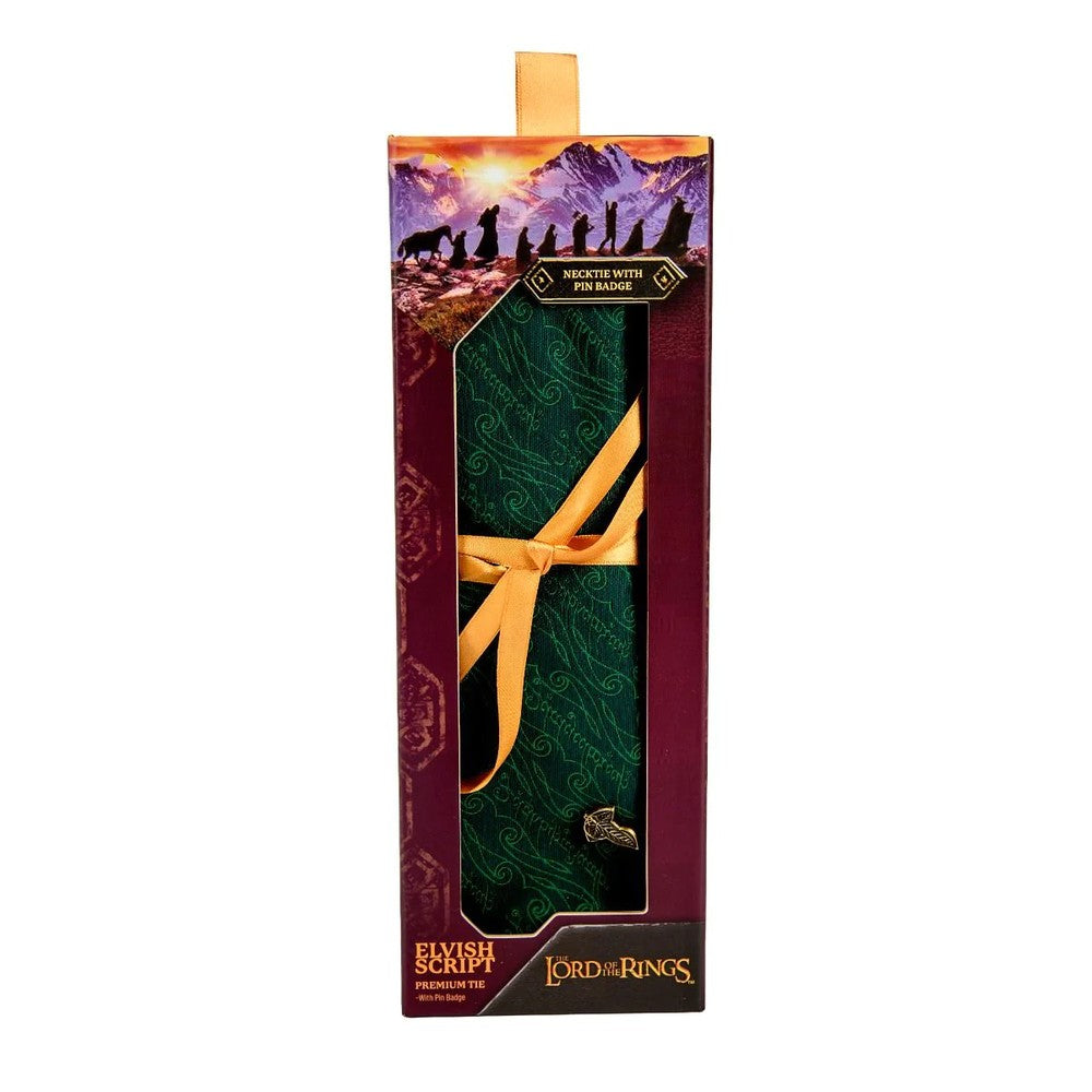 PREORDER Lord of the Rings: Elvish Script Tie & Pin