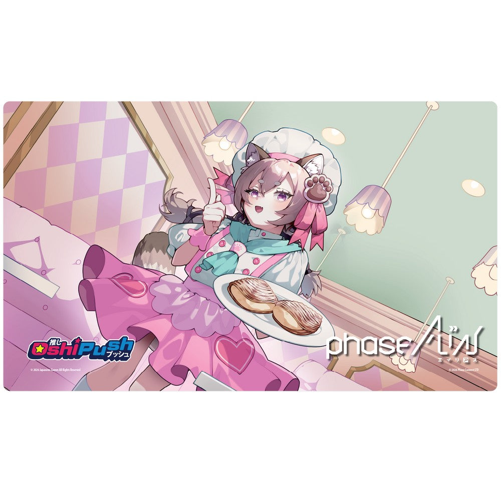 PREORDER Oshi Push: Set 3: Phase ALiAS: Standard Size Neoprene Playmat (24.25x14.25): Komachi Panko