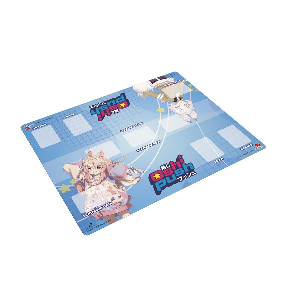 PREORDER Oshi Push: Set 3: Phase ALiAS: Two-Player Oversized Neoprene (36x24) Setup Mat